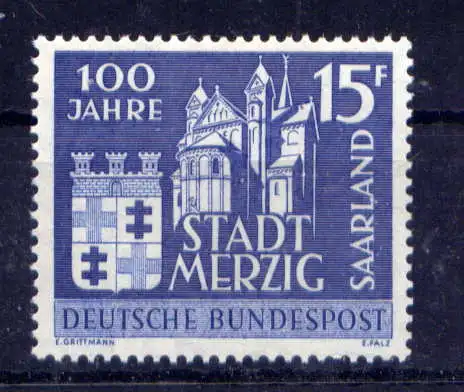 (364) Saarland Nr.401                  **  postfrisch