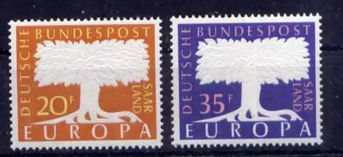 (367) Saarland Nr.402/3                  **  postfrisch