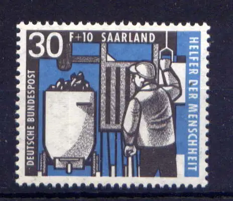 (370) Saarland Nr.407                  **  postfrisch