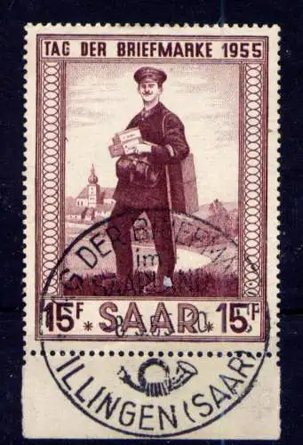 (570) Saarland Nr.361                  O  gestempelt / Rand