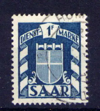 (579) Saarland Dienst Nr.35                  O  gestempelt 