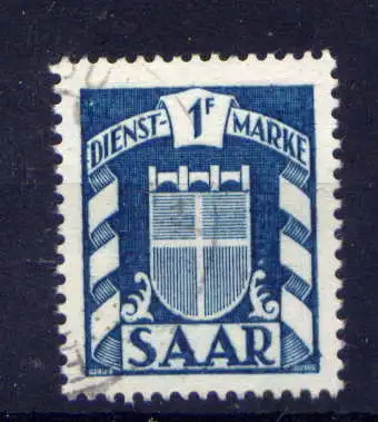 (580) Saarland Dienst Nr.35                  O  gestempelt 