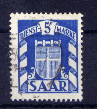 (582) Saarland Dienst Nr.37                  O  gestempelt 