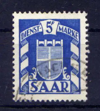 (583) Saarland Dienst Nr.37                  O  gestempelt 