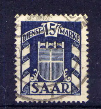 (588) Saarland Dienst Nr.40                  O  gestempelt 