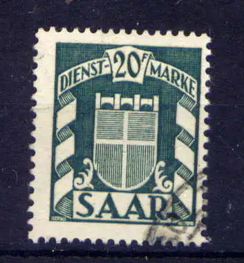 (589) Saarland Dienst Nr.41                  O  gestempelt 