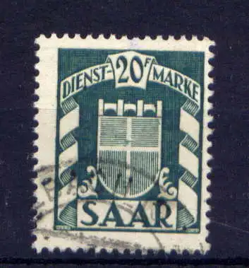 (590) Saarland Dienst Nr.41                  O  gestempelt 
