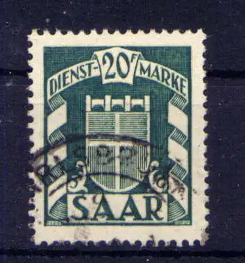 (591) Saarland Dienst Nr.41                  O  gestempelt 