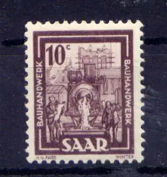 (663) Saarland Nr.272                  **  postfrisch