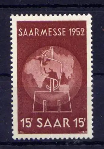 (685) Saarland Nr.317                  **  postfrisch