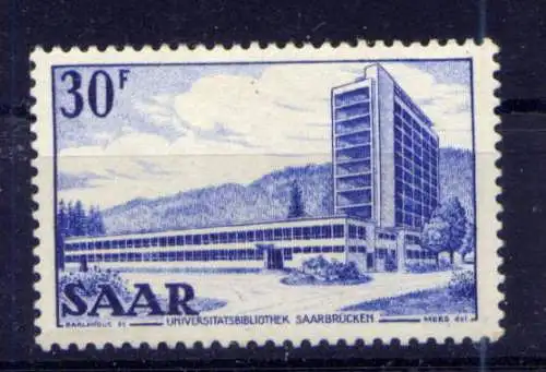 (698) Saarland Nr.332                  **  postfrisch