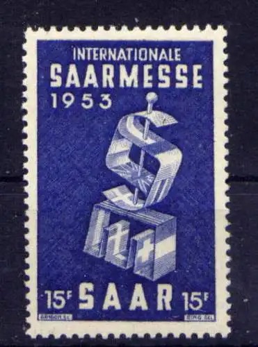 (700) Saarland Nr.341                  **  postfrisch