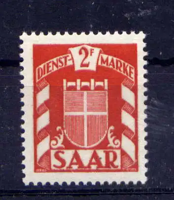 (763) Saarland Dienst Nr.36                  **  postfrisch