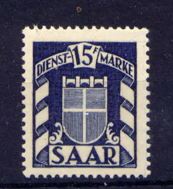 (765) Saarland Dienst Nr.40                  **  postfrisch