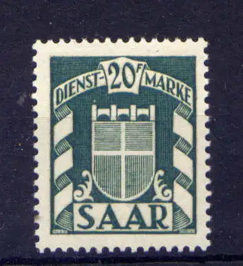 (766) Saarland Dienst Nr.41                  *  ungebraucht