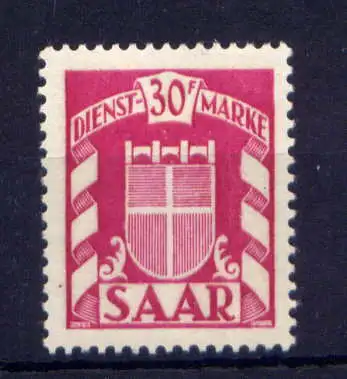 (767) Saarland Dienst Nr.42                  *  ungebraucht