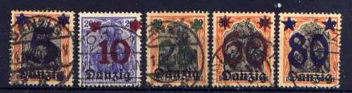 (315) Danzig Nr.16/20                         O  gestempelt