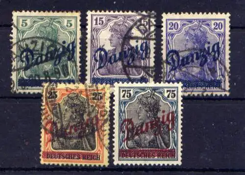 (317) Danzig Nr.21/5                         O  gestempelt + *  ungebraucht