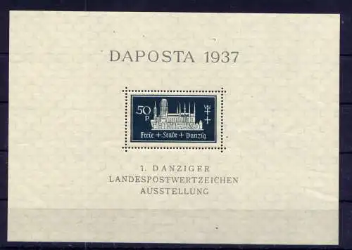 (434) Danzig Block 1                    **  postfrisch