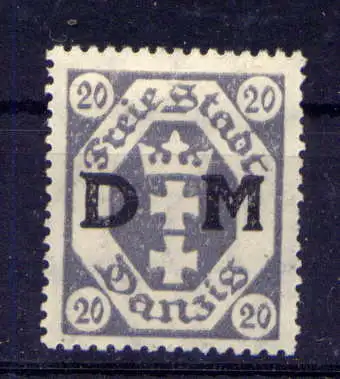 (442) Danzig Dienst Nr.4                        *  ungebraucht