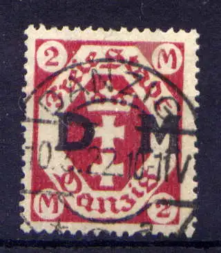 (446) Danzig Dienst Nr.16                        O  gestempelt