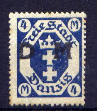 (447) Danzig Dienst Nr.20                        *  ungebraucht