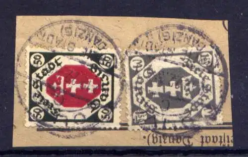 (466) Danzig Nr.80 + 103                        O  gestempelt