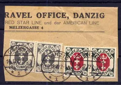 (467) Danzig Nr.80(2) + 103(2)                        O  gestempelt