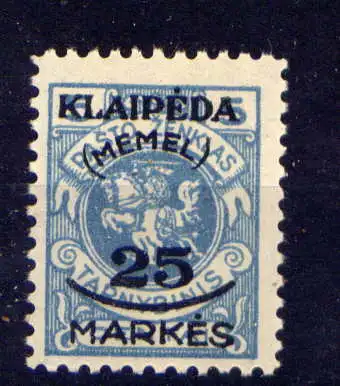 (131) Memel Nr.125                         (*)  ohne Gummierung