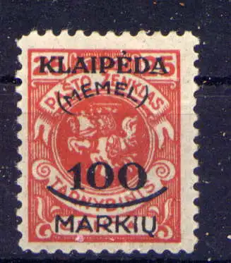 (133) Memel Nr.127                         *   ungebraucht
