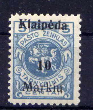 (134) Memel Nr.129                         **  postfrisch      
