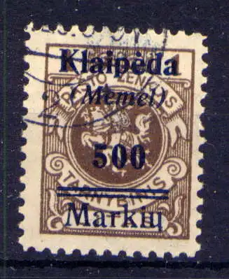 (139) Memel Nr.134                         O  gestempelt