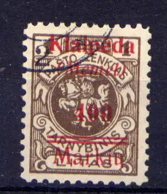 (140) Memel Nr.139                         O  gestempelt