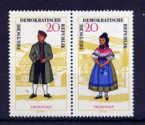 (33512) DDR Nr.1078 + 1079 WZd 149                     **  postfrisch