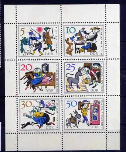 (33602) DDR Nr.1236/41 Kleinbogen                     **  postfrisch