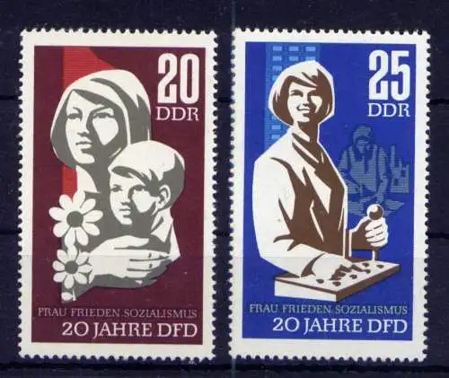 (33617) DDR Nr.1256/7                     **  postfrisch