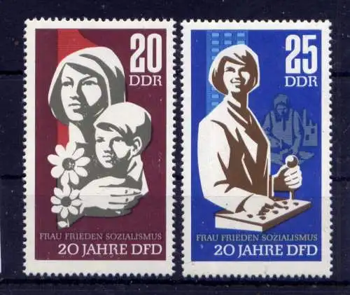 (33618) DDR Nr.1256/7                     **  postfrisch