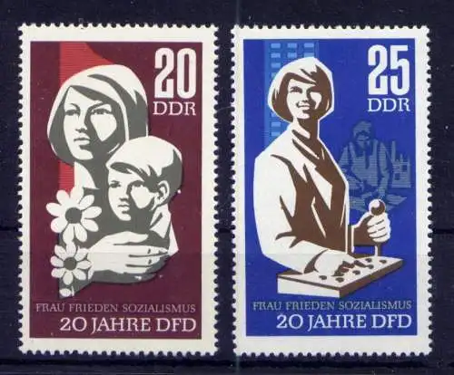 (33619) DDR Nr.1256/7                     **  postfrisch