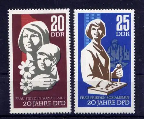 (33620) DDR Nr.1256/7                     **  postfrisch