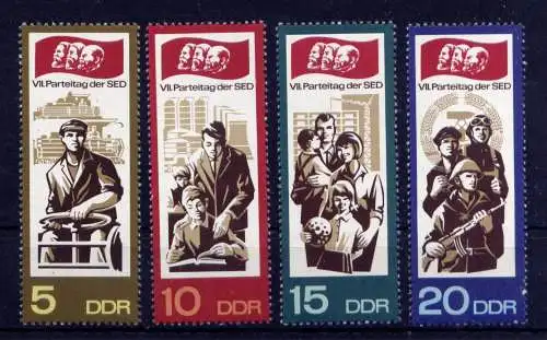 (33628) DDR Nr.1268/71                     **  postfrisch