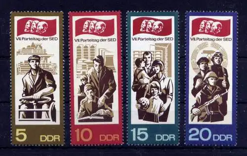 (33630) DDR Nr.1268/71                     **  postfrisch