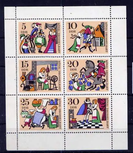 (33664) DDR Nr.1323/8 Kleinbogen                   **  postfrisch