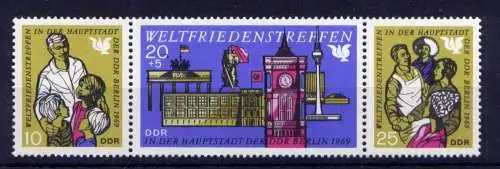 (33722) DDR Nr.1478/80 Streifen                **  postfrisch