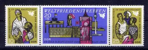 (33724) DDR Nr.1478/80 Streifen                **  postfrisch