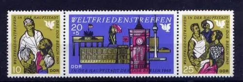 (33725) DDR Nr.1478/80 Streifen                **  postfrisch