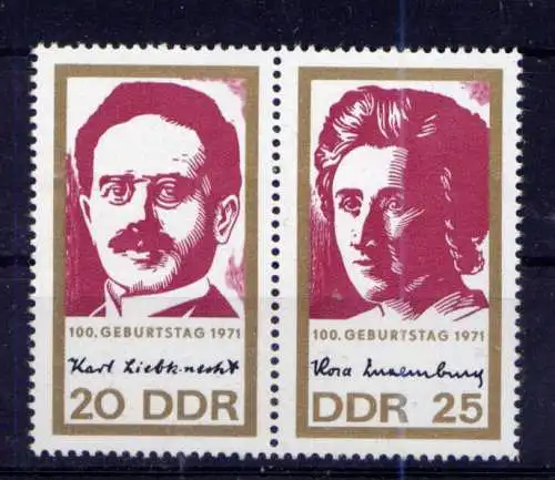 (33820) DDR Nr.1650/1 Paar                    **  postfrisch