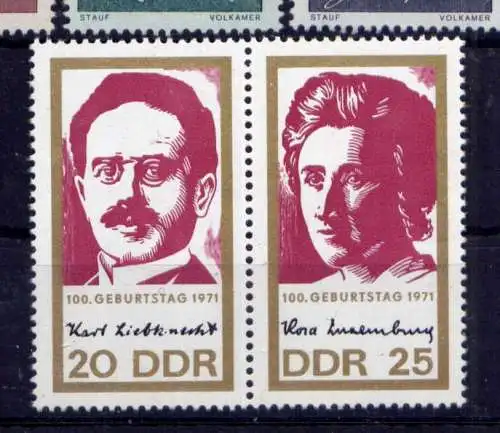 (33821) DDR Nr.1650/1 Paar                    **  postfrisch
