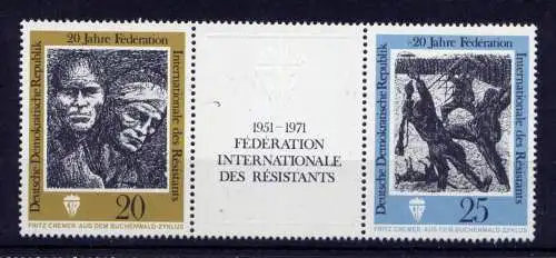 (33842) DDR Nr.1680/1 Streifen                    **  postfrisch