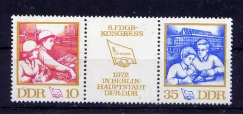 (33889) DDR Nr.1761/2 Streifen              **  postfrisch