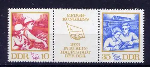 (33890) DDR Nr.1761/2 Streifen              **  postfrisch